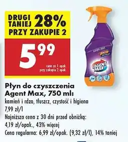 Biedronka Płyn do czyszczenia Agent Max , 750 ml oferta