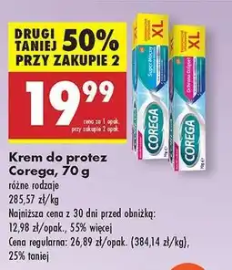 Biedronka Krem do protez Corega , 70 g oferta