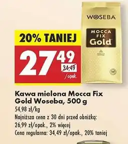 Biedronka Kawa mielona Mocca Fix Gold Woseba 500 g oferta