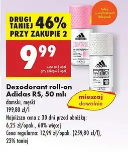Biedronka Dezodorant roll-on Adidas RŚ, 50 ml oferta