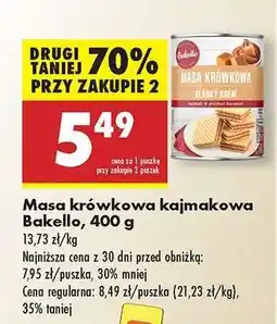 Masa krówkowa kajmakowa Bakello, 400 g