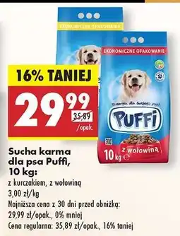 Biedronka Sucha karma dla psa Puffi, 10 kg oferta