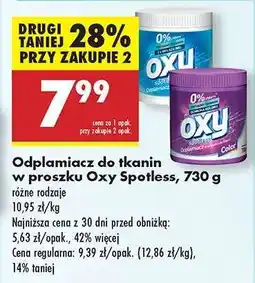 Odplamiacz do tkanin w proszku Oxy Spotless 730 g