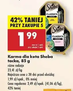 Biedronka Karma dla kota Sheba tacka 85 g oferta