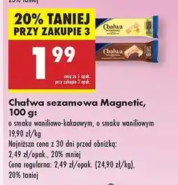 Biedronka Chałwa sezamowa Magnetic, 100 g oferta