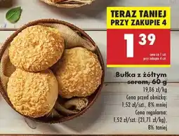 Biedronka Bułka z żółtym serem, 60 g oferta
