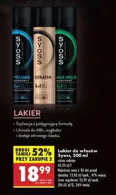Biedronka Lakier do włosów Syoss, 300 ml oferta