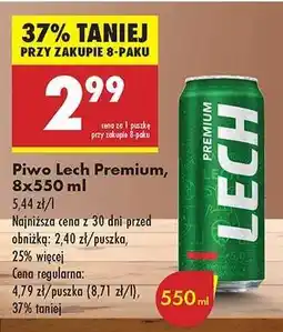 Biedronka Piwo Lech Premium 8x550 ml oferta