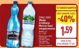ALDI Żywiec Zdrój Woda źródlana Mocny Gaz/niegazowana oferta