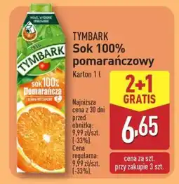 ALDI TYMBARK Sok 100% pomarańczowy oferta