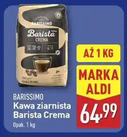 ALDI BARISSIMO Kawa ziarnista Barista Crema oferta