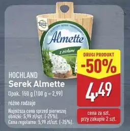 ALDI HOCHLAND Serek Almette oferta