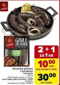 Carrefour Kaszanka grillowa z boczkiem Sokołów Grill House oferta