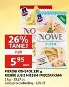 Auchan Pierogi z mięsem i pieczarkami Konspol oferta