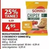 Auchan Chipsy z ciecierzycy paprykowe Sonko oferta