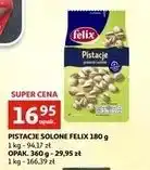 Auchan Pistacje prażone i solone Felix oferta