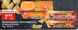 Auchan Chipsy nacho + dip El Sabor oferta