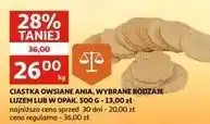 Auchan Ciastka owsiane naturalne Ania Bio oferta
