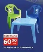 Auchan Stolik lolek + 2 foteliki lola oferta