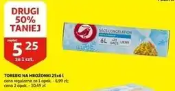 Torebki na mrożonki 1 l Auchan