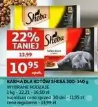 Auchan Karma dla kot kurczak + wołowina indyk kaczka Sheba Selection oferta