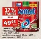 Auchan Tabletki do zmywarki regular Somat Excellence 4In1 oferta