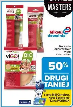 Carrefour Talerze papierowe brązowe bio Vigo! oferta
