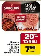 Carrefour Burger big wołowy Sokołów Grill House oferta