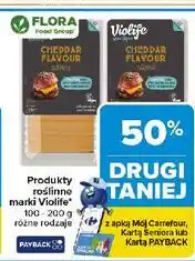 Carrefour Ser w plastrach cheddar Violife oferta