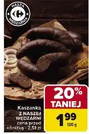 Carrefour Kaszanka Nasza Wędzarnia Carrefour oferta