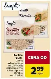 Carrefour Tortilla pszenna Simpl oferta