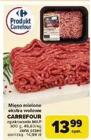 Carrefour Mięso mielone wołowe ekstra Carrefour Targ Świeżości oferta