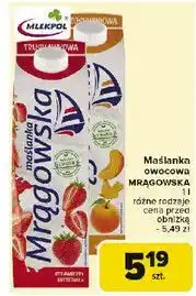 Carrefour Maślanka brzoskwiniowa Mrągowska oferta