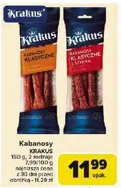 Carrefour Kabanosy klasyczne Krakus Animex oferta