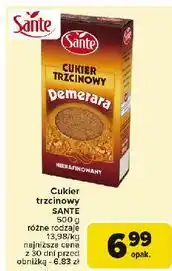 Carrefour Cukier trzcinowy nierafinowany demerara Sante oferta