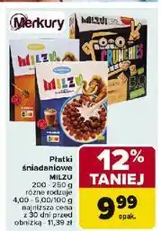 Carrefour Płatki zbożowe bio żytnie kulki kakaowe Milzu! oferta