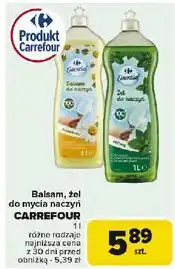 Carrefour Żel do mycia naczyń miętowy Carrefour Essential oferta