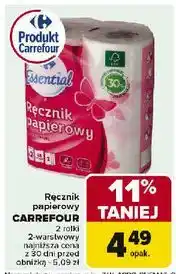Carrefour Ręczniki papierowe z nadrukiem Carrefour Essential oferta