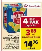 Carrefour Piwo Warka Radler Lemon 0.0% Alk oferta