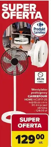 Carrefour Wentylator hcsf17-25 Carrefour oferta