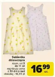 Carrefour Sukienka dziewczęca 3-14 lat oferta