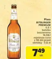 Carrefour Piwo Bitburger oferta