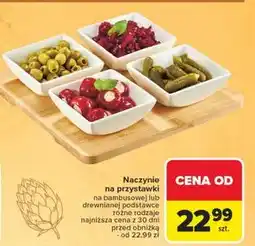 Carrefour Naczynie na przystawki + podstawka oferta