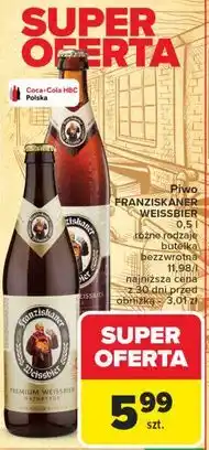 Carrefour Market Piwo Franziskaner Weissbier Kristallklar oferta