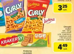 Carrefour Chrupki salted caramel Lorenz Curly oferta