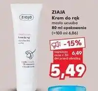 Kaufland Nawilżający krem do rąk masło ucuuba Ziaja oferta