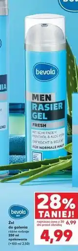 Kaufland Żel do golenia fresh Bevola Men oferta