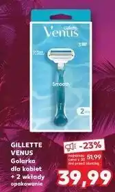 Kaufland Maszynka do golenia + 2 wkłady Gillette Venus Smooth oferta