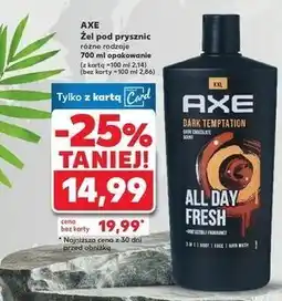 Kaufland Żel pod prysznic Axe Dark Temptation oferta