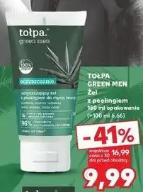 Kaufland Oczyszczający żel z peelingiem do mycia twarzy Tołpa Green Men oferta